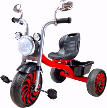 Picture of 122/Tricycle for Kids Ages 2-6 Years Old Ride-On Toy 3 Wheels Toddlers Children's Bicycles Safe Design for Outdoor Picnics and Anti-Slip Handlebar Red