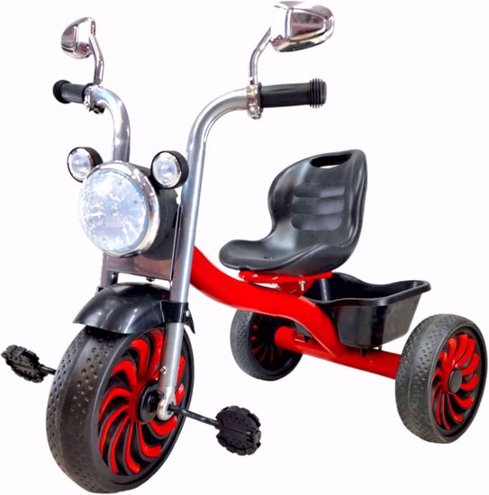 Picture of 122/Tricycle for Kids Ages 2-6 Years Old Ride-On Toy 3 Wheels Toddlers Children's Bicycles Safe Design for Outdoor Picnics and Anti-Slip Handlebar Red