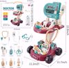 Picture of 212/Dejoy Kids Pretend Doctor Playset, Suitable for Boys and Girls, 24 Pieces Includes Portable Trolley with Lights, Eye Chart, Thermometer, Stethoscope, and...