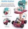 Picture of 212/Dejoy Kids Pretend Doctor Playset, Suitable for Boys and Girls, 24 Pieces Includes Portable Trolley with Lights, Eye Chart, Thermometer, Stethoscope, and...