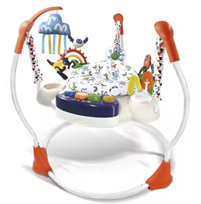 صورة 235/كرسي القفز للأطفال الصغار من Coax Kids Toddlers للتعليم المبكر مع رف لياقة بدنية قابل للتعديل وموسيقى خفيفة ولعبة قفز للأطفال