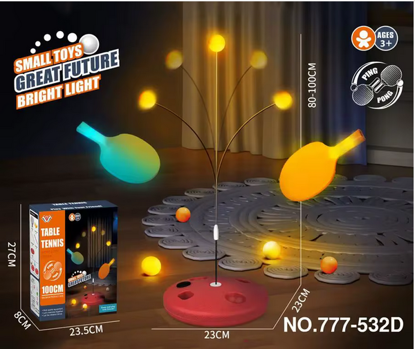 Picture of 246/ Small Luminous Cartoon Table Tennis Ball for Kids Indoor and Outdoor, Tennis Robot, Kids Bat Training Machine