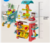 Picture of 281/New Design Colorful Shopping Toys Supermarket Table Toys for Kids Home Supermarket Toys with Shopping Cart