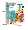 Picture of 281/New Design Colorful Shopping Toys Supermarket Table Toys for Kids Home Supermarket Toys with Shopping Cart