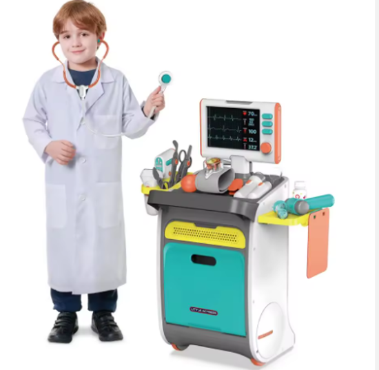 Picture of 281/Special Offer ECG Physical Examination Equipment, Doctor Trolley Toy Set, Medical Profession, Doctor Education for Kids