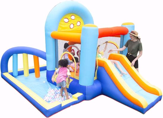 Picture of Dr. DOLPHIN ELEPHANT BOUNCE HOUSE WITH SLIDE Product Dimensions: ‎(420 x 315 x 225 cm)