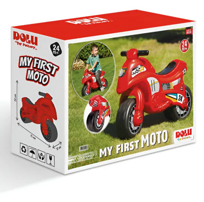صورة 299/ دولو دراجتي الأولى - دراجة توازن للأطفال ركوب بالبطارية باللون الأحمر - (ROAT95)