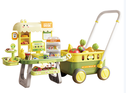 Picture of 369/🛒 Supermarket with a children's trolley – Shopping and playing fun!