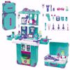 Picture of deAO Doctor Kit for Kids Pretend Play Set Doctor Ki Doctor Medical Mobile Station Table Set Suitcase with Other Accessories, Fun Role Play...