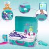 Picture of deAO Doctor Kit for Kids Pretend Play Set Doctor Ki Doctor Medical Mobile Station Table Set Suitcase with Other Accessories, Fun Role Play...