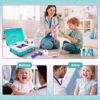 Picture of deAO Doctor Kit for Kids Pretend Play Set Doctor Ki Doctor Medical Mobile Station Table Set Suitcase with Other Accessories, Fun Role Play...