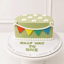 Picture of Half way to one green cake 4inch