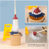 Picture of Kids Cleaning Tool Play Set for Boys and Girls Educational Pretend Cleaning Toys with Broom Mop Brush Dustpan and Spray Accessories for Household Role Play