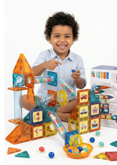 Picture of Colorful Magnetic Building Toy - 42 pieces