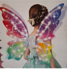 Picture of 472/Adjustable Electric Fairy Wings, Lightweight, Safe Girls' Costume, 16.93 x 0.79 inches, for Holiday Performances