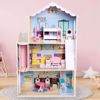 Picture of  Nano Classic Wooden Doll house with Elevator (115cm*71cm*30cm), Full Set Wooden Furniture, for Kids Role Play Toy 