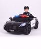 Picture of 491/ Electric police car for kids (or ride-on police car) featuring specifications such as dual motors and all-wheel drive (or dual batteries), along with police lights and sounds.